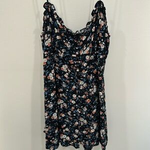 Floral dress with adjustable straps